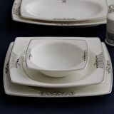 Güral Porselen Caroline 56861 85 Parça 12 Kişilik Klasik Yuvarlak Bone Porselen Yemek Takımı 