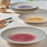 GÜRAL PORSELEN ATİNA 6 PARÇA BONE PASTA SETİ - 22256