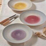 GÜRAL PORSELEN ATİNA 6 PARÇA BONE PASTA SETİ - 22256