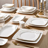 Güral Porselen Caroline 54 Parça 12 Kişilik Yemek Takımı 6685