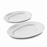 GÜRAL PORSELEN Monet 2 Parça 30 Cm Kayık Tabak