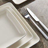 Güral Porselen Kansas 61 Parça 12 Kişilik Yemek Takımı Gümüş File 30