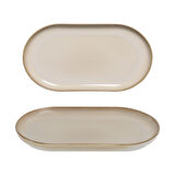 GÜRAL PORSELEN Bilbao 2 Adet 25x15 Cm Kayık Tabak  Agate 969