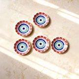 Güral Porselen Acem 6'lı Çay Tabağı Seti Mix 3232