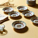 GÜRAL PORSELEN Acem 12 Parça 10 cm Çay Tabağı 3036