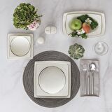 Güral Porselen Caroline 226 85 Parça 12 Kişilik Modern Yuvarlak Bone Porselen Yemek Takımı 