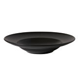 Güral Porselen Reno 26 Cm Bone Makarna Tabağı - Bodrum Siyah