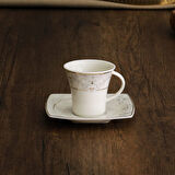 Güral Porselen Caroline 12 Parça 6 Kişilik Kahve Fincan Takımı - 5433