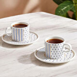 Güral Porselen Mental 4 Parça Çay Fincan Takımı 65481