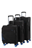 V2412 SUPER LIGHT VALİZ BLACK SET