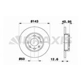Opel On Fren Aynası Astra F 1,4 1,6 Vectra Corsa A / B 1,2 1,3 1,4 1,5d 1,5td 1,6i 1,6gsi - Braxıs Ae0166