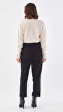 BELİ LASTİKLİ İNCE DUBLE PAÇA PANTOLON-SZ-5514 | 38