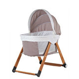 Kiwi Seeper Doğal Ahşap Sallanabilen Katlanır Beşik