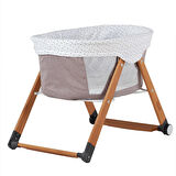 Kiwi Seeper Doğal Ahşap Sallanabilen Katlanır Beşik