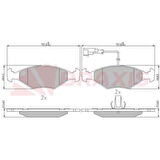 Fiat Fren Balatası On Fisli Palıo 1.4 Siena - Braxıs Aa0603