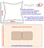 Yılbaşı Kurabiye Nakışlı Punch Efekt Baskılı Tv Battaniye Olabilen Dekoratif Yastık 2in1 Battaniye