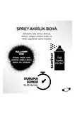 Polisan Akrilik Sprey Boya Parlak Beyaz 400 ml P9028
