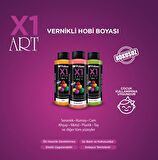 Polisan X1 Art Vernikli Hobi/Sanat Boyası 0023 Bordo