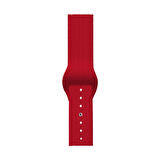 Global 42-49mm Yeni Nesil Apple Uyumlu Akıllı Saat Kordonu Silikon Kırmızı