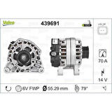 Psa Alternator Partner Tepee Partner II Berlingo III Berlingo II Xsara II Tu5jp4 (1,6 16v) Partner II Be - Valeo 439691