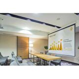 LiteOut LO250M 250x190 cm Motorlu Beyaz Standart Projeksiyon Perdesi (Kumanda Dahil)