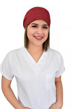 Bordo Yıldız Desenli Cerrahi Doktor Hemşire Bone