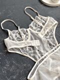 Dantel Detaylı Bodysuit