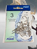 Pohu M-9946  3 Numara 21'li Paket Olta Iğnesi