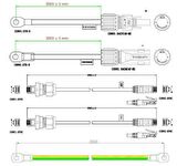 Pylontech FC0500M-40 Akü Denetleme BMS, Taban, Kablolar, Force H2 için