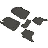 Ford Ranger Ferrous 4D Havuzlu Kauçuk Paspas 2015 ve Üstü Siyah