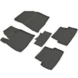 Peugeot 5008 Active Ferrous 4D Havuzlu Paspas 2017 ve Üstü Siyah