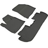 Peugeot 5008 GT Line Ferrous 4D Havuzlu Paspas 2017 ve Üstü Siyah