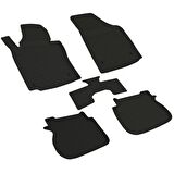 Volkswagen Caddy Ferrous 4D Havuzlu Kauçuk Paspas 2004 2010 Siyah