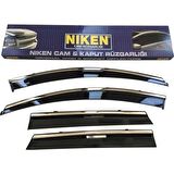 Hyundai i20 Niken Kromlu Cam Rüzgarlığı 4lü Set 2015 2020 