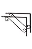 Ferforje Raf Altı Metal L Ayak - 23x17 Cm (2 Adet)