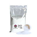 SUPERFIX TAŞ TOZU HOBİ HARCI OBJE MUMLUK HEYKEL SAKSI TEPSİ YAPIMI İÇİN KAR BEYAZ DÖKÜM TOZU 2 KG