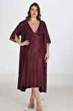 Aria's Closet 2li Mürdüm Sabahlık Takımı Bigsize 6223