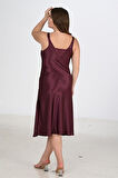 Aria's Closet 2li Mürdüm Sabahlık Takımı Bigsize 6223