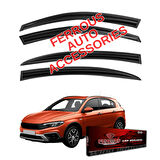 Fiat Egea Cross Ferrous Cam Rüzgarlığı 4lü Set 2021 ve Üstü