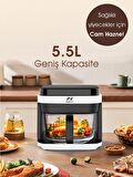 Piranlar AF539T 5.5 lt Airfryer Beyaz