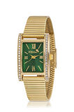 Vintage Kadın Kol Saati Gold Yeşil PL-1499B3x