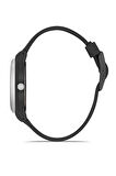Spor Unisex Silikon Kordon Gün Ay Takvimli Kol Saati Siyah Renk PL-1555B2x