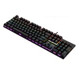 K50 Siyah Rgb Red Switch Türkçe Q Gaming Oyuncu Mekanik Klavye
