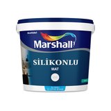 Marshall Silikonlu Mat Su Bazlı Silinebilir İç Cephe Boyası BW Baz Beyaz 15 L