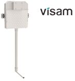 Visam Hela Taşı İçin Gömme Rezervuar 111.001 + Karina Mat Krom Kumanda Paneli 226.001 VSM.SETGR111.226.001