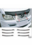 Mercedes Sprinter W901 Uyumlu Krom Ön Panjur 6 Parça 2003-2006 P. Çelik