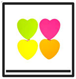Fixpoint Kalp Postit - 4 adet
