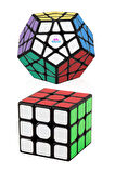 Speed Megaminx Ve 3x3 2'li Zeka Küpü Akıl Küpü Küp