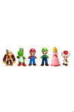 Es33102d Süper Mario Bross Run Eklemli Koleksiyon Figür Oyuncak Seti 6 Figür Bir Arada