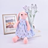İthal Kumaş Uzun Kulaklı Sevimli Tavşan Metoo Peluş Oyuncak Uyku & Oyun Arkadaşı 45 cm.